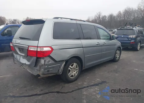 2007 Honda Odyssey Ex-L from USA, damaged, VIN 5FNRL38737B095764